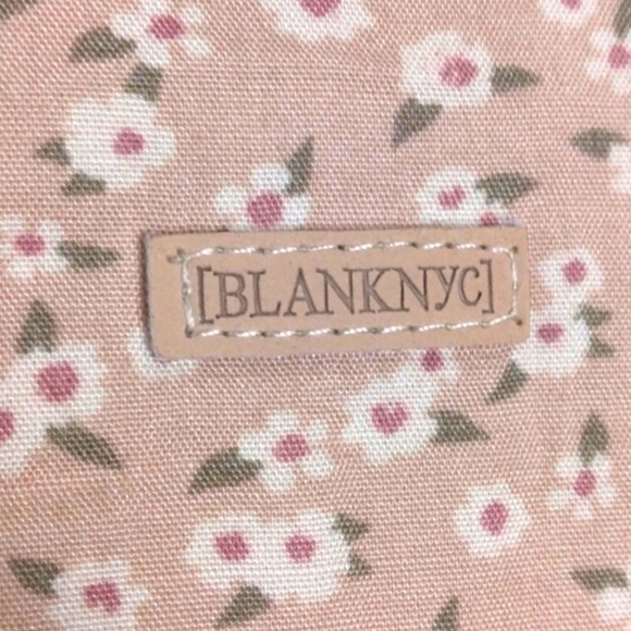 NEW BLANK NYC Reversible Quilted Puffy Cream/Pink Floral Print Button-up Jacket - Picture 9 of 13